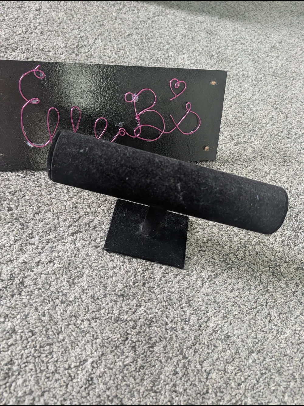 Black Jewelry T-Bar Display Stand - Unbranded
